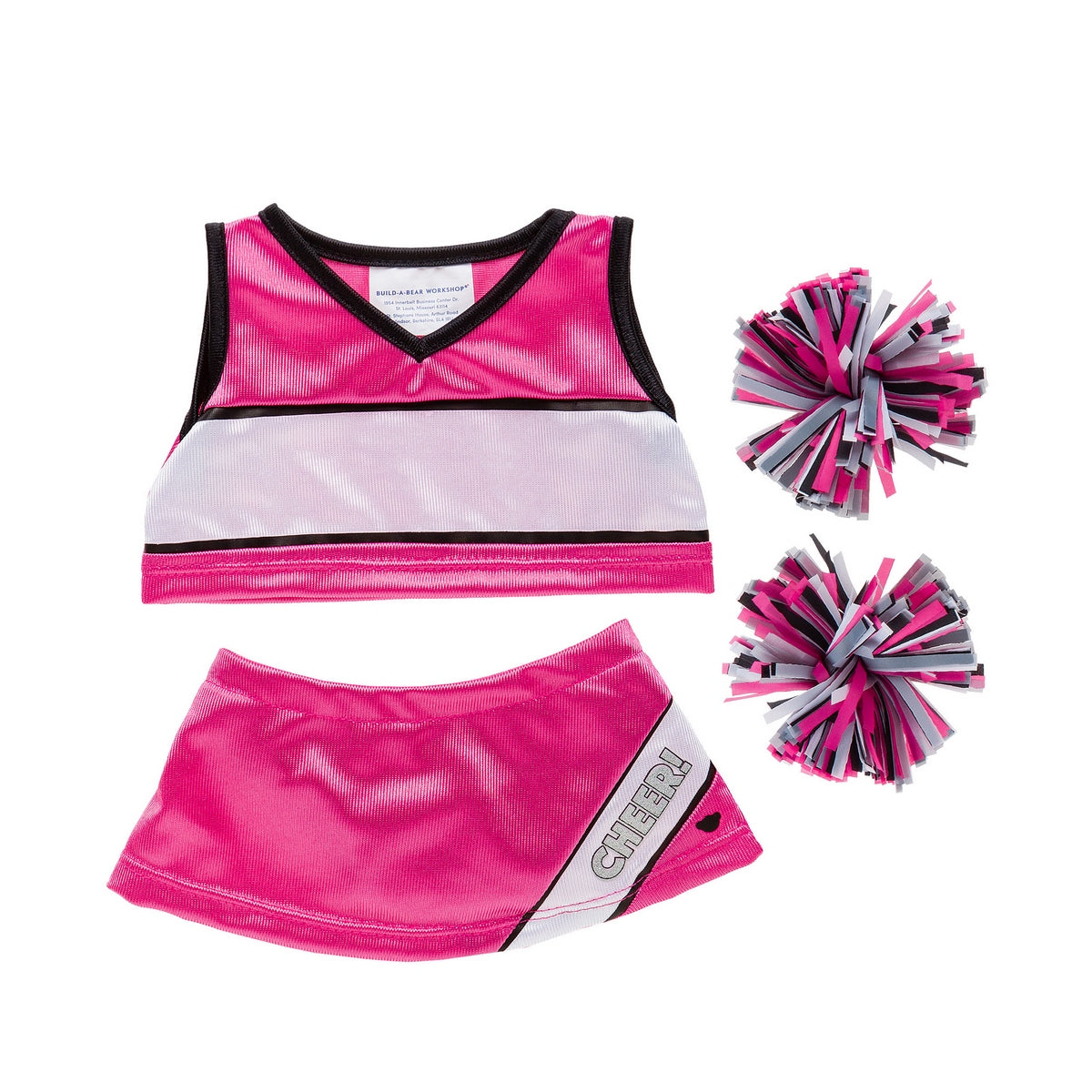 Traje Cheer Leader Rosa Build-A-Bear Categoría: Traje Tipo producto: Doll Accessories
